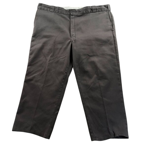 Dickies Mens Work Pants Size 43x25 Measured 874 Original Fit Brown Straight Leg - Picture 1 of 12